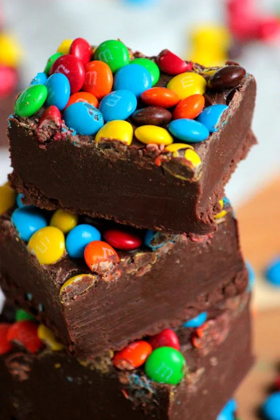 Chocolate Fudge with M&M's