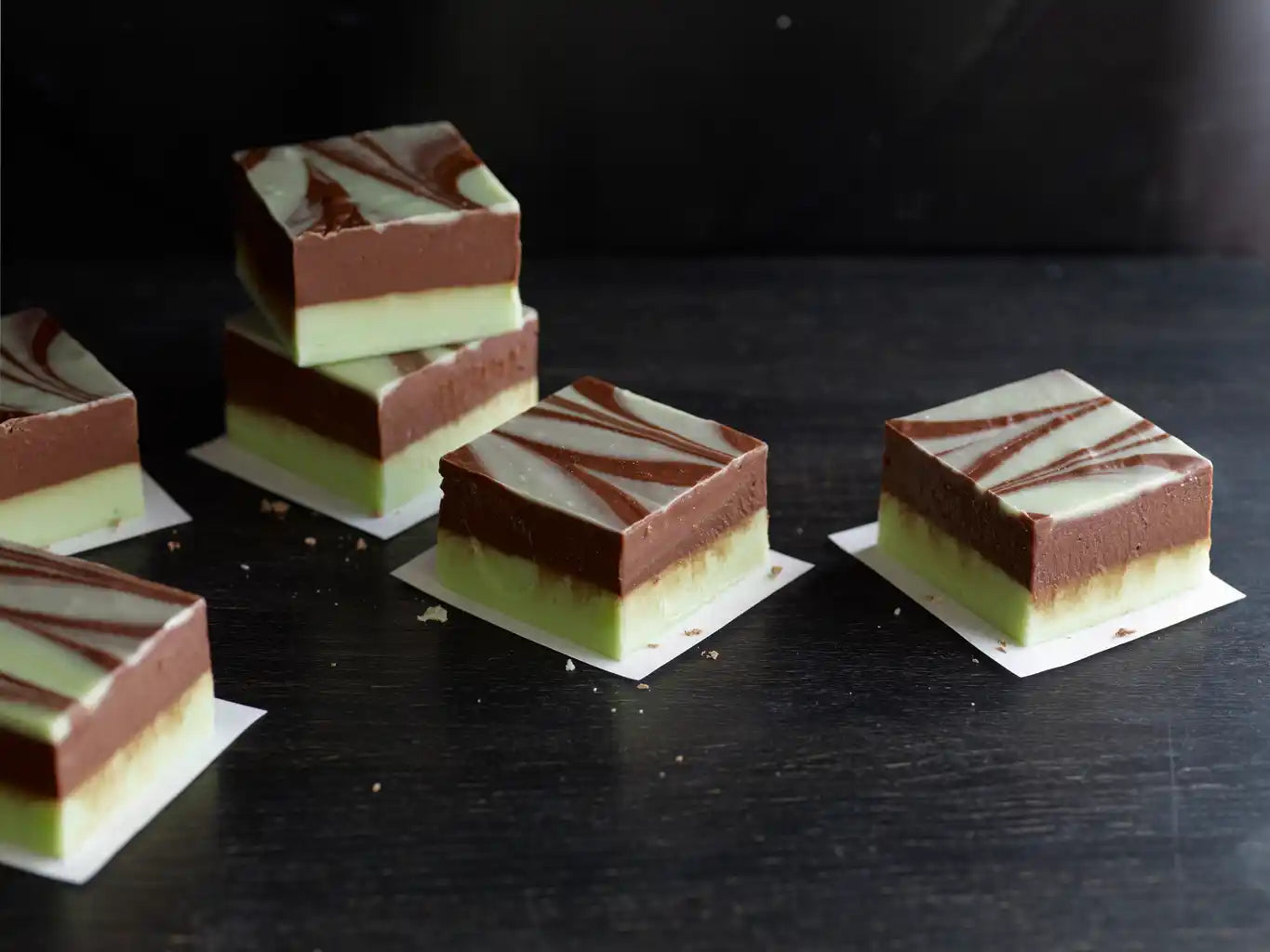 Mint Chocolate Swirl Fudge